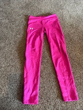 Under Armour Girls' Bright Pink Athletic Leggings